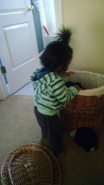 Montessori Toddler Bedroom - Laundry basket