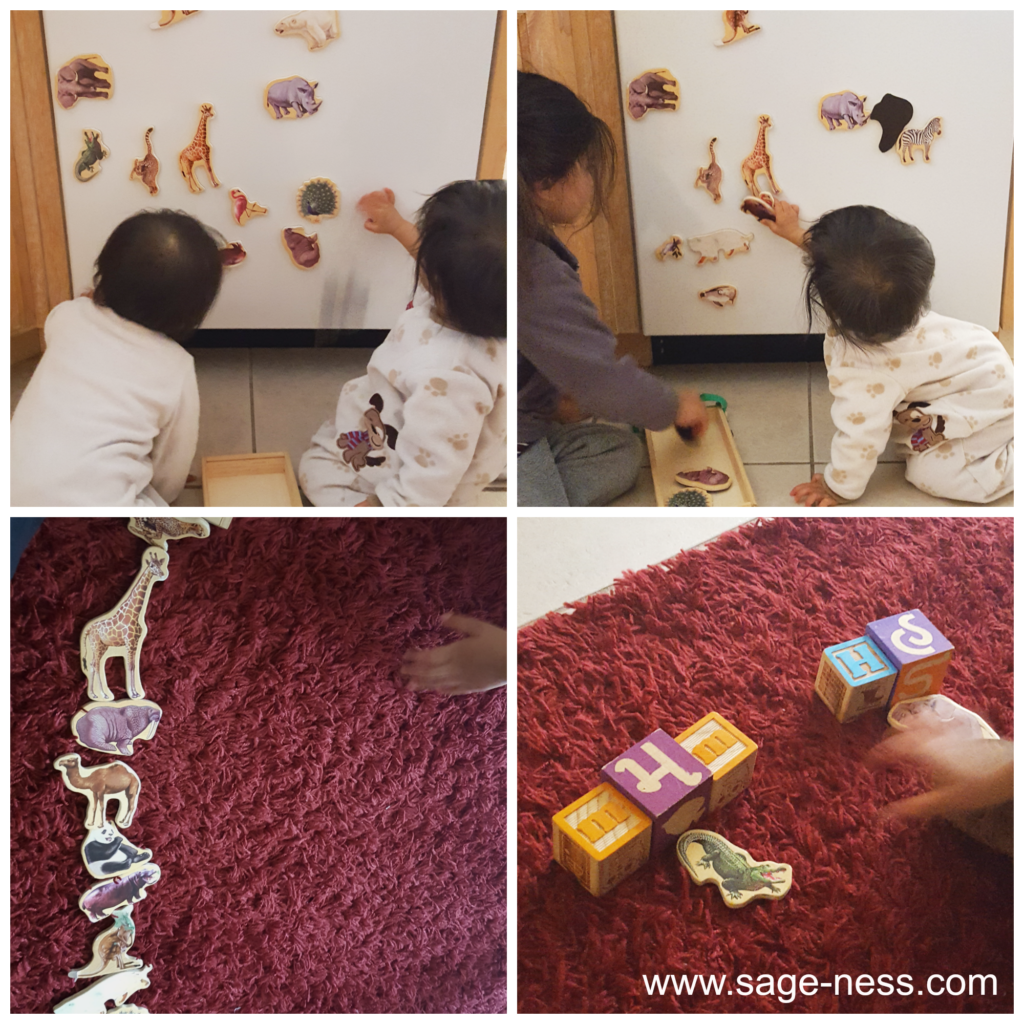 Montessori with Multiples - Toddler S and Twins share toys