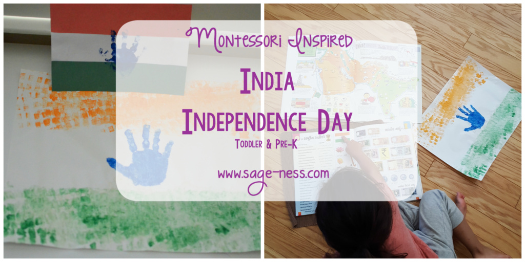 Montessori Inspired India Independence Day activities for Toddlers