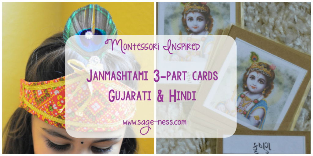 Montessori Inspired Janmashtami 3-part cards