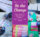 Be the Change DIY Kids Canvas Art Project